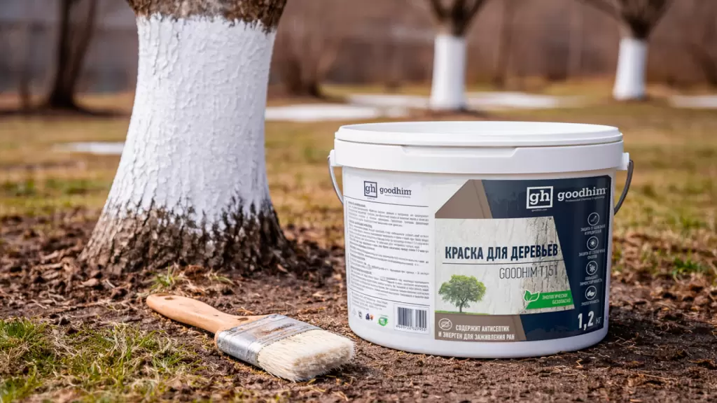 Чем побелить деревья весной