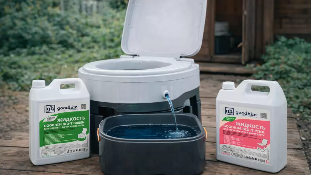 Жидкости для верхнего и нижнего бачка биотуалета