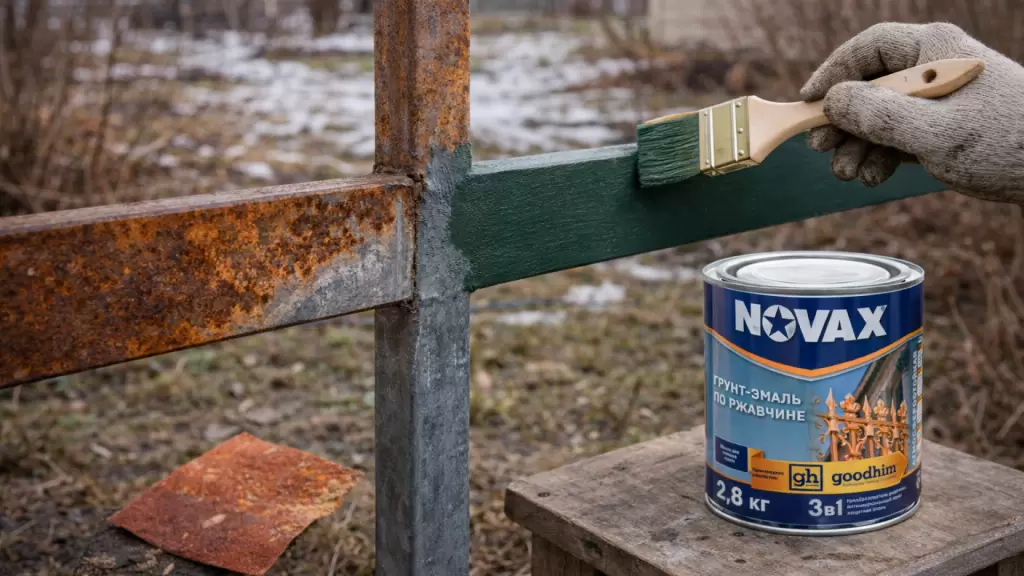 Обработка металла от ржавчины на даче